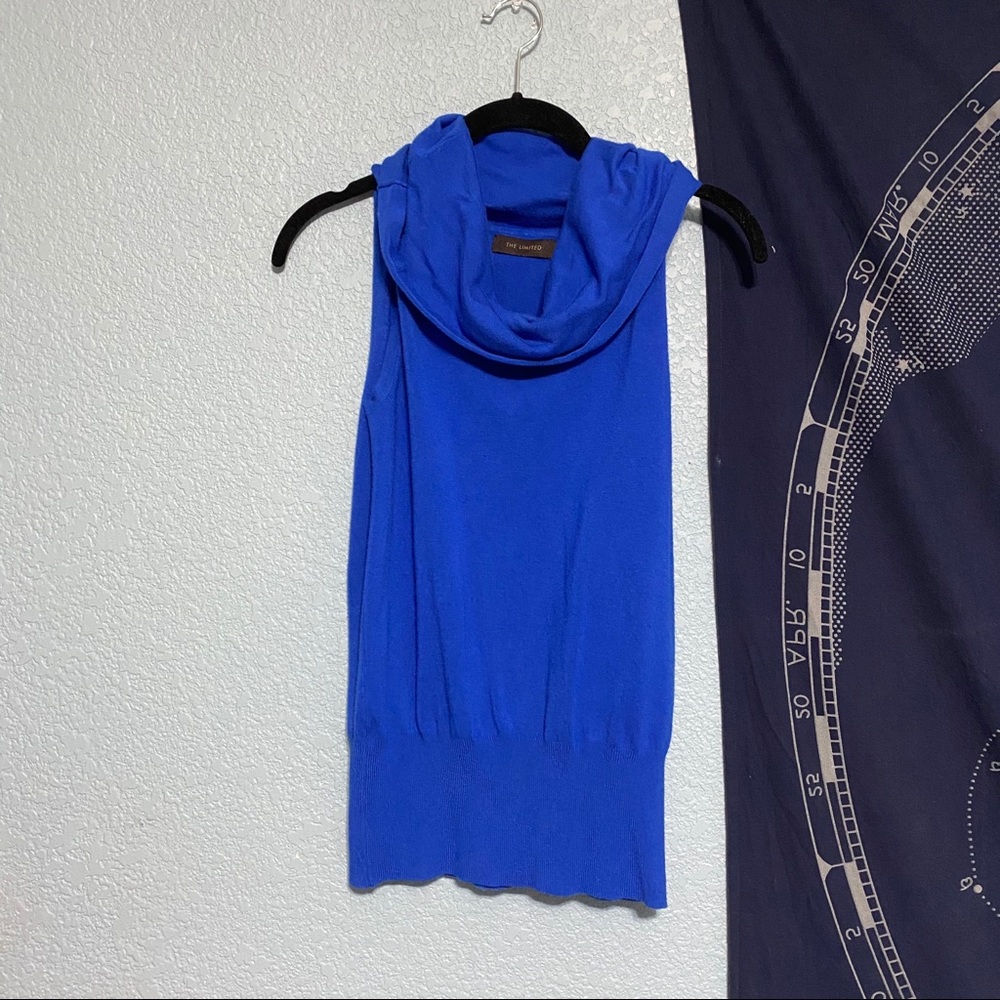 5/$25 The limited blue knit mock turtlekneck